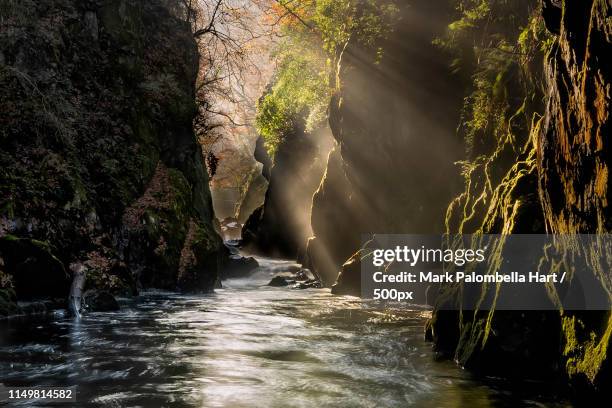 fairy glen - hraunfossar stock pictures, royalty-free photos & images