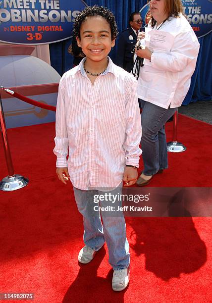 Noah Gray-Cabey during "Meet The Robinsons" Los Angeles Premiere - Red Carpet at El Capitan Theatre in Hollywood, California, United States.