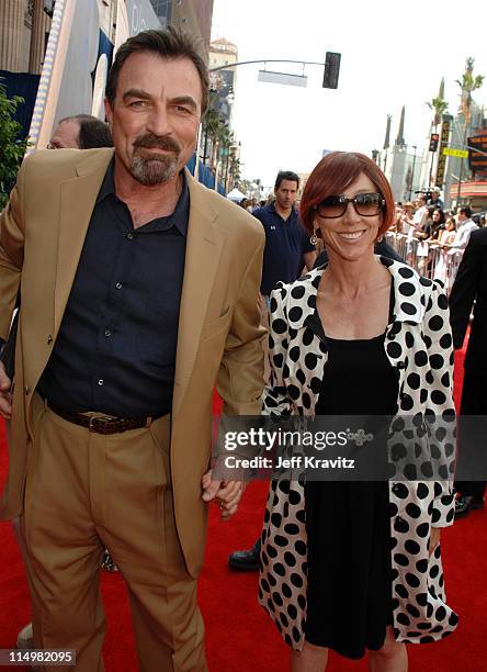 Tom Selleck and Jillie Mack during "Meet The Robinsons" Los Angeles Premiere - Red Carpet at El Capitan Theatre in Hollywood, California, United...