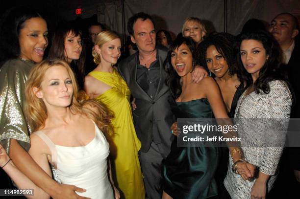 Sydney Tamiia Poitier, Jordan Ladd, Mary Elizabeth Winstead, Marley Shelton, Quentin Tarantino, Rosario Dawson, Tracie Thoms, Vanessa Ferlito and...