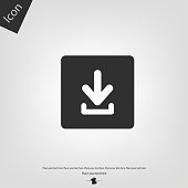 Download icon. Vector illustration sign