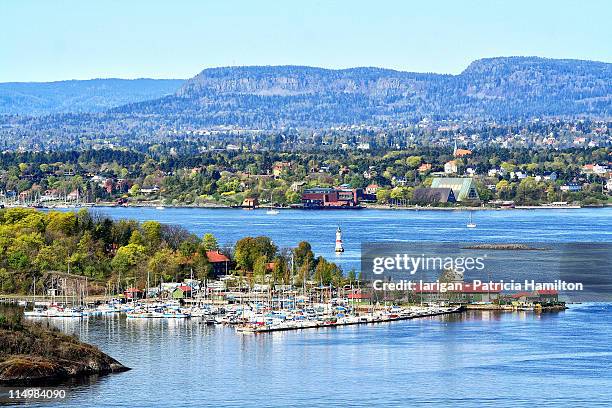 marina in oslo fjord - oslo stock pictures, royalty-free photos & images