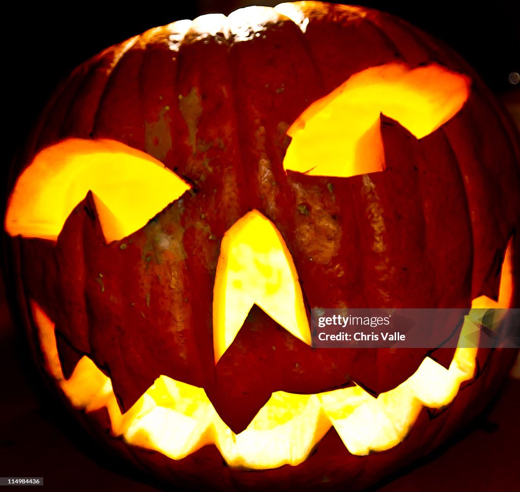 Jacko lantern glowing