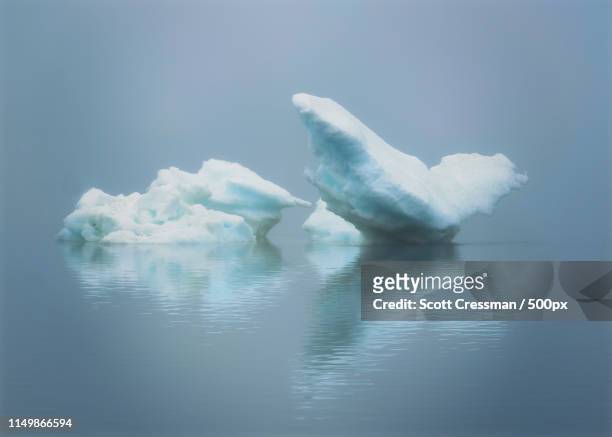 iceberg with calm - scott cressman stock pictures, royalty-free photos & images