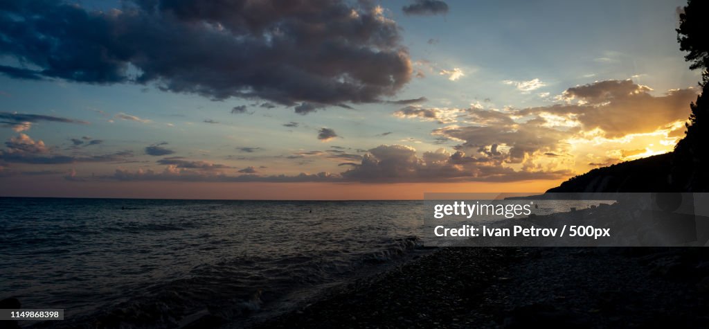 Sunset At Black Sea In Archipo-Osipovka Region