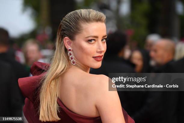 Amber Heard attends the screening of "Pain And Glory " during the 72nd annual Cannes Film Festival on May 17, 2019 in Cannes, France.