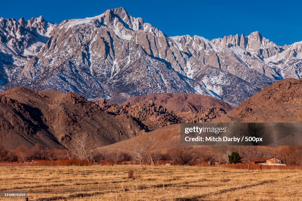 Lone Pine Peak, Mt Whitney, & The Alabama Hills