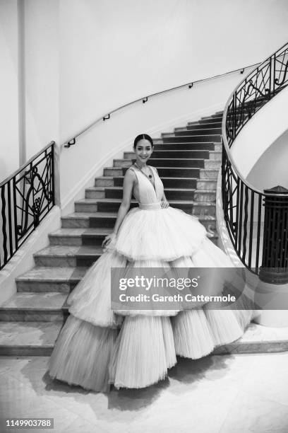 Peechaya Wattanamontree leaves the Martinez Hotel during the 72nd annual Cannes Film Festival on May 17, 2019 in Cannes, France.