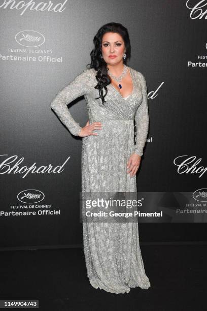 Anna Netrebko attends the Chopard Party during the 72nd annual Cannes Film Festival on May 17, 2019 in Cannes, France.
