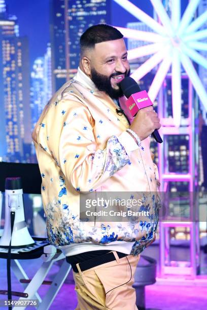 Khaled is interviewed as "MTV Presents: Khaled Con," a DJ Khaled-hosted fan event in MTV's Times Square Studio, celebrating the release of "Father Of...