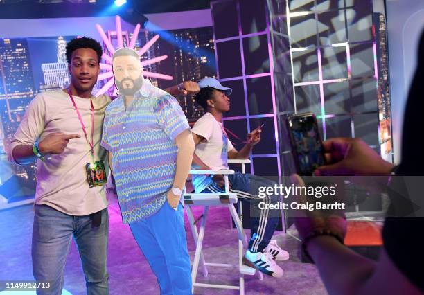 Fans enjoy activation as "MTV Presents: Khaled Con," a DJ Khaled-hosted fan event in MTV's Times Square Studio, celebrating the release of "Father Of...