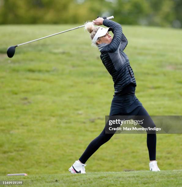 Storm Keating takes part in the ISPS Handa Mike Tindall Celebrity Golf Classic at The Belfry on May 17, 2019 in Sutton Coldfield, England.