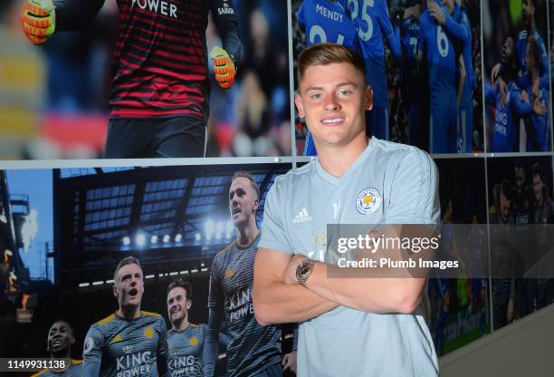 Harvey Barnes signs a new contract at Leicester City at King Power Stadium on June 14, 2019 in Leicester, England.