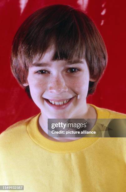 Barret Oliver aus dem Spielfilm "Die unendliche Geschichte", in München, Deutschland 1984. Child actor Barret Oliver from the movie "The Neverending...