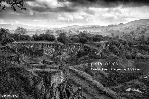 abandoned quarry - geoff carpenter stock pictures, royalty-free photos & images