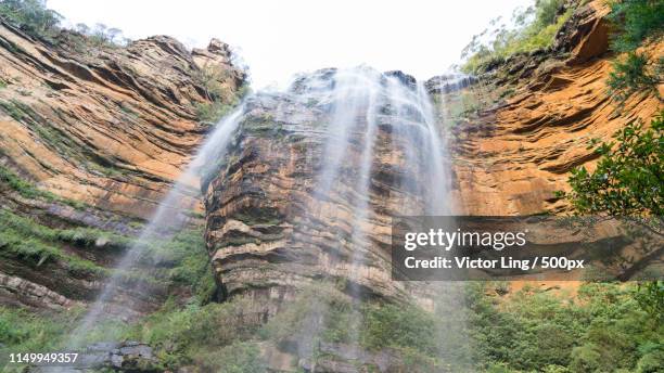 wentworth falls blue mountains - eastern oregon stock pictures, royalty-free photos & images