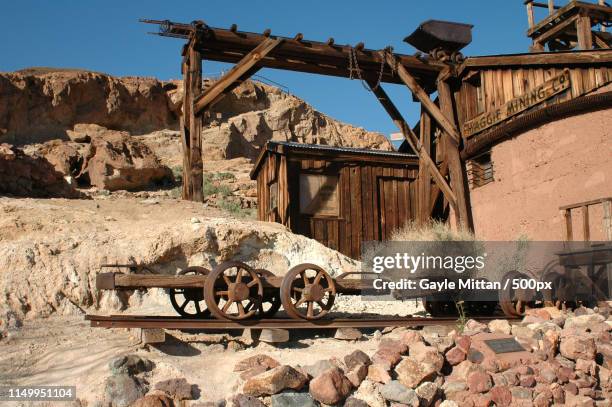 calico ghost town - abandoned mine stock pictures, royalty-free photos & images