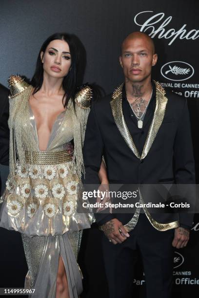 Andreea Sasu and Jeremy Meeks attend the Chopard Party during the 72nd annual Cannes Film Festival on May 17, 2019 in Cannes, France.