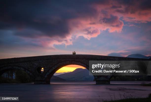 bridge encounter - perthshire stock pictures, royalty-free photos & images