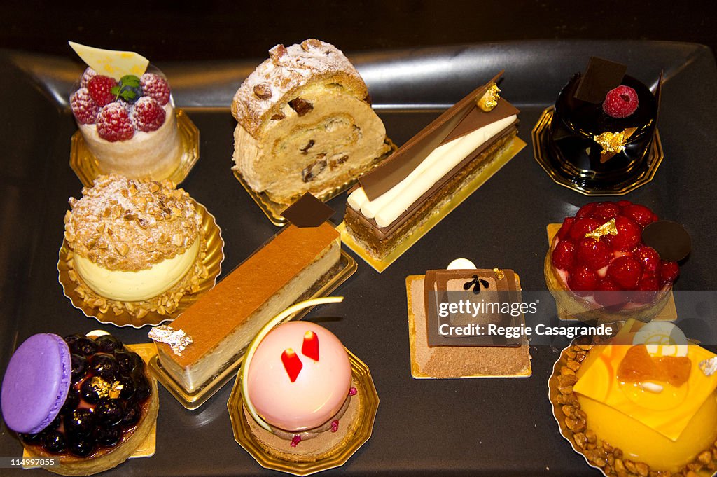 Plate full of petits fours