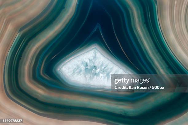 blue agate - rock cross section stock pictures, royalty-free photos & images