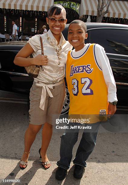 Aleisha Allen and Philip Daniel Bolden during "Are We Done Yet?" Los Angeles Premiere - Red Carpet at Mann Village Theater in Westwood, California,...