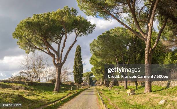 via appia antica, rome - ciampino airport - fotografias e filmes do acervo