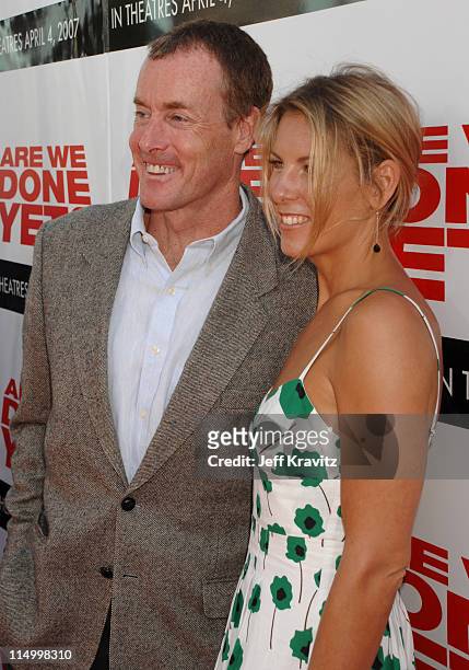 John C. McGinley and Nichole Kessler during "Are We Done Yet?" Los Angeles Premiere - Red Carpet at Mann Village Theater in Westwood, California,...