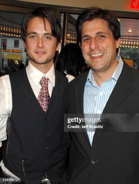 Justin Chatwin and Jonathan Glickman, producer during "The Invisible" Los Angeles Premiere - Red Carpet at Bruin Theatre in Westwood, California,...