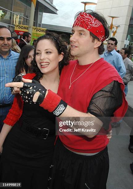 Kate Kelton and Jamie Kennedy during "Kickin' It Old Skool" Los Angeles Premiere - Red Carpet at ArcLight in Los Angeles, California, United States.
