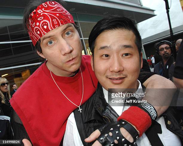 Jamie Kennedy and Bobby Lee during "Kickin' It Old Skool" Los Angeles Premiere - Red Carpet at ArcLight in Los Angeles, California, United States.