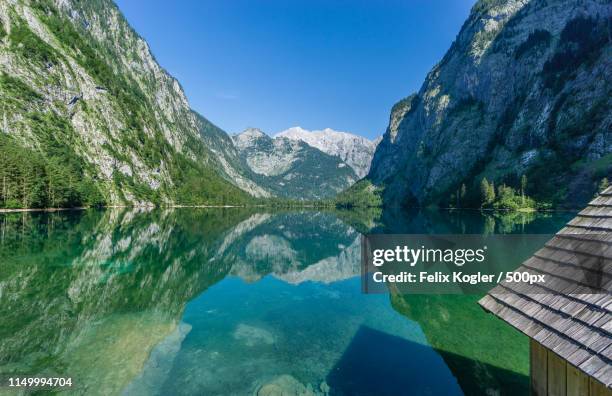 the hut on see - schönau am königssee - fotografias e filmes do acervo