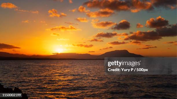 sunset - cabarete dominican republic stock pictures, royalty-free photos & images