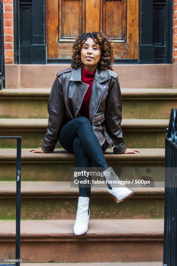 Pretty African American Girl In New York