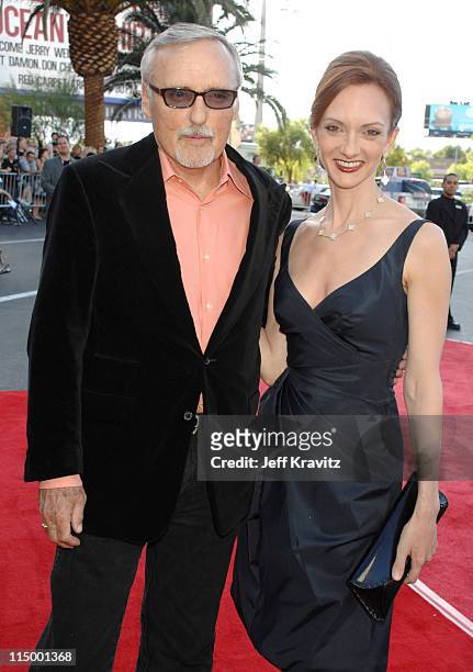 Dennis Hopper and Victoria Duffy during CineVegas Film Festival Opening Night - Screening of "Ocean's Thirteen" - Red Carpet at Palms Casino Resort...