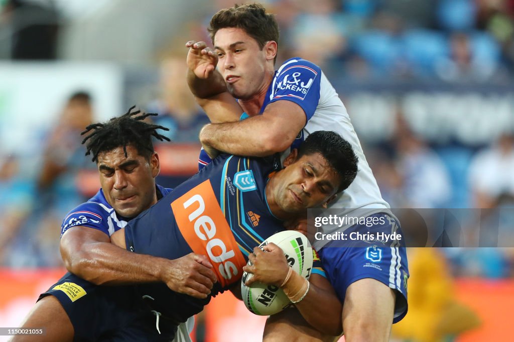 NRL Rd 10 - Titans v Bulldogs