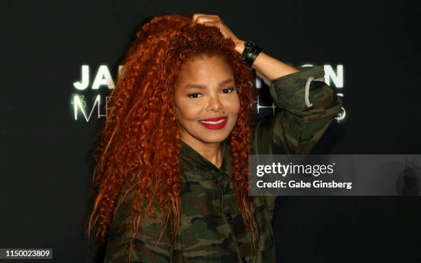Singer Janet Jackson attends the after party for the debut of her residency "Metamorphosis" at On The Record Speakeasy and Club at Park MGM on May...
