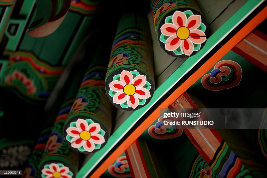 Korean color,traditional roof