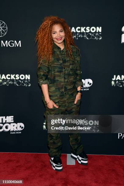 Singer Janet Jackson attends her residency debut "Metamorphosis" after party at On The Record Speakeasy and Club at Park MGM on May 17, 2019 in Las...