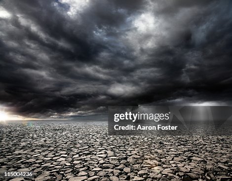 Stormy Rocky Background Stormy Rocky Background