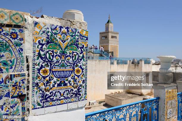Medina and Al Jamaa ez-zitouna mosque in the historic heart of Tunis, since 1979 registered as World Heritage of Unesco, the largest medina in the...