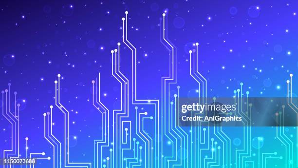 technology background - mother board stock illustrations