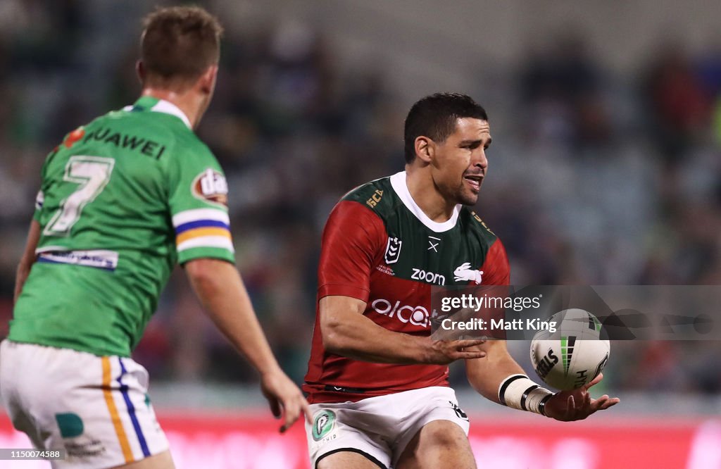 NRL Rd 10 - Raiders v Rabbitohs