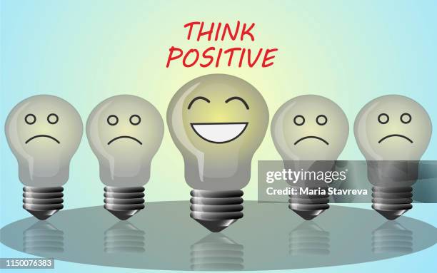 positive thinking. - client first stock illustrations