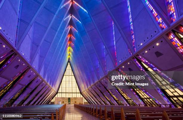 usaf academy cadet chapel - place of worship ストックフォトと画像