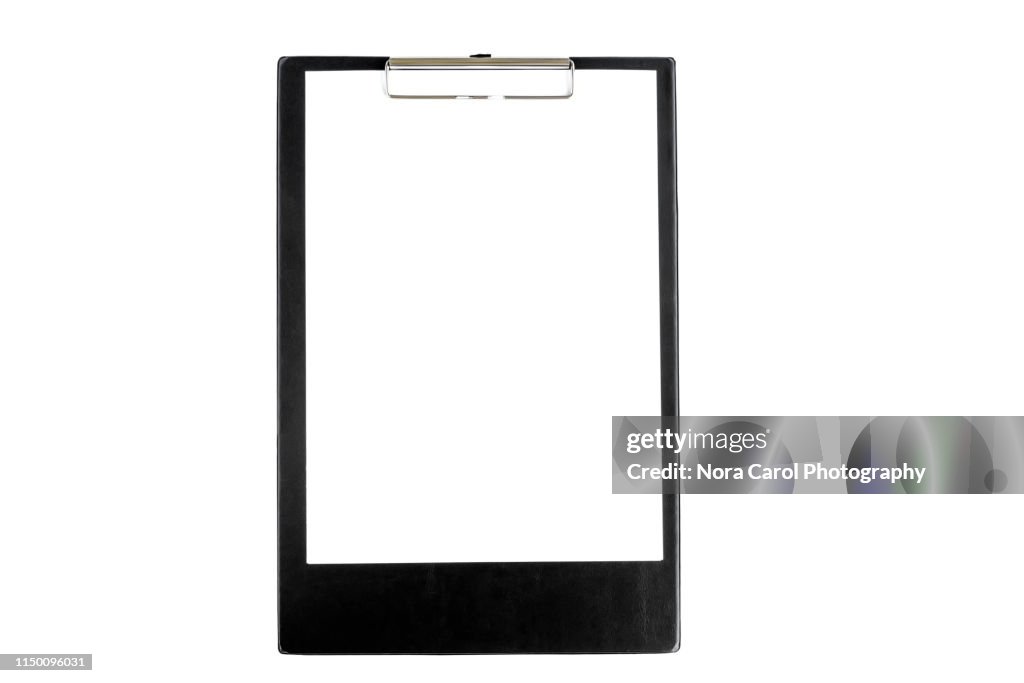 Clipboard on White Background