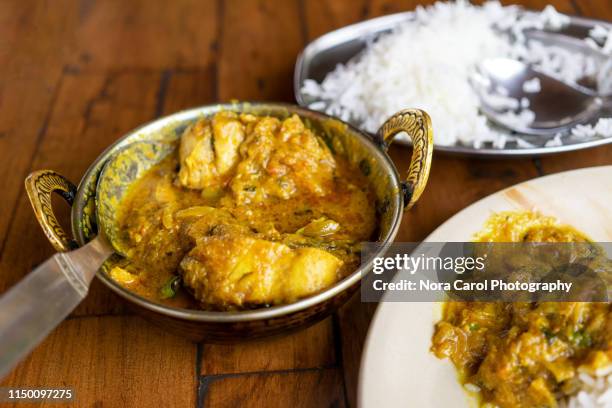 chicken korma indian food - halal stock pictures, royalty-free photos & images