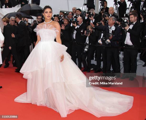 Priyanka Chopra attends the screening of "Les Plus Belles Annees D'Une Vie" during the 72nd annual Cannes Film Festival on May 18, 2019 in Cannes,...