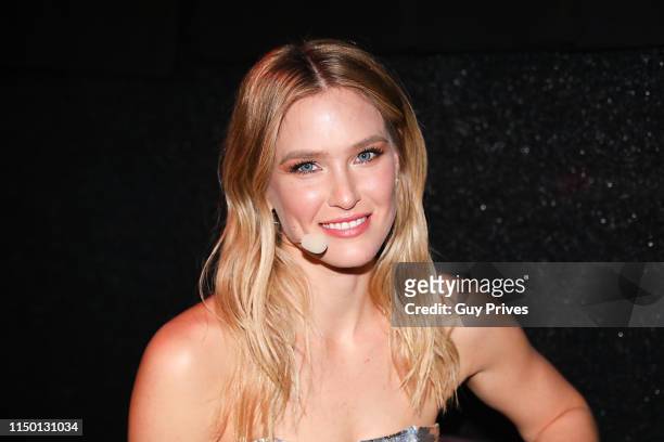 Bar Refaeli during the 64th annual Eurovision Song Contest held at Tel Aviv Fairgrounds on May 18, 2019 in Tel Aviv, Israel.