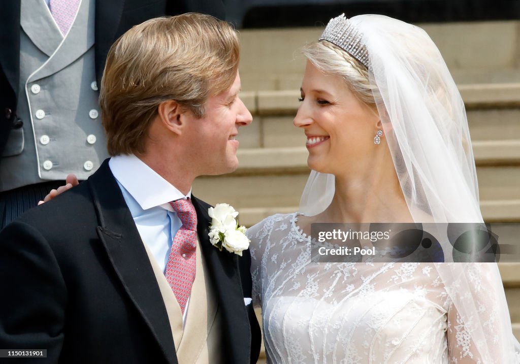 Thomas Kingston And Lady Gabriella Windsor Leave St George s Chapel thomas-kingston-and-lady-gabriella-windsor-leave-st-george-s-chapel